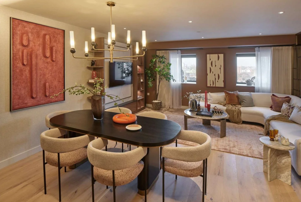 Powerhouse Chelsea Waterfront Sw10 0qd Open Plan Living Dining Room Luxury Apartment London