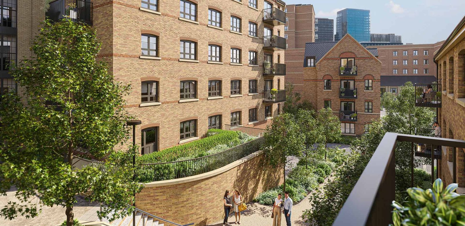 Reading Residential Development Garden Walkway