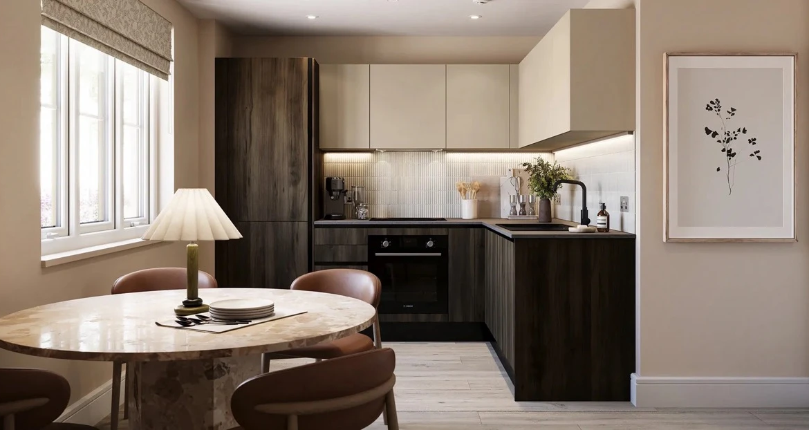 Reading Riverworks 2 Bedroom Apartment Modern Kitchen Dining