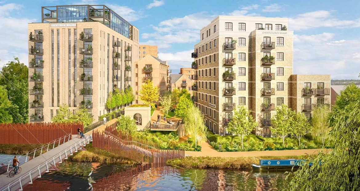 Reading Riverworks Exterior Thames View Apartments