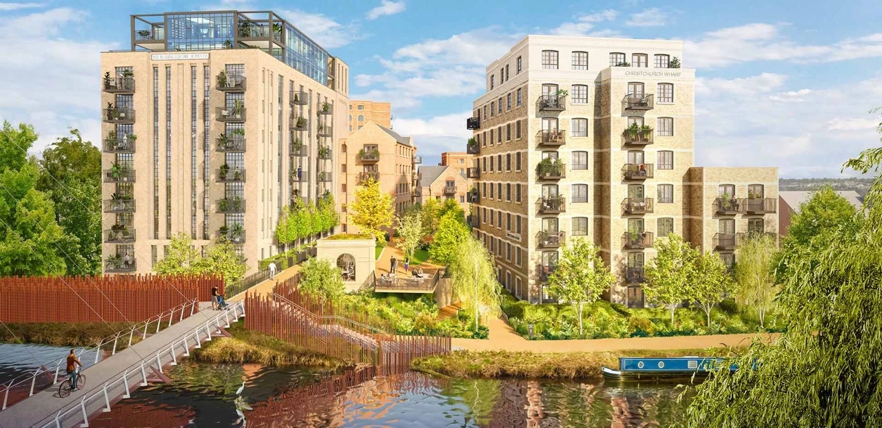 Reading Riverworks Exterior Thames View Apartments 3bed