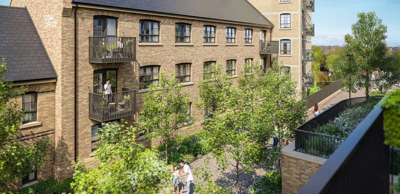 Reading Riverworks Landscaped Gardens Walkway 3bed