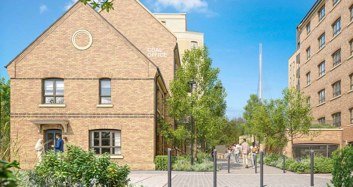 Reading Riverworks Modern Brick Buildings 3bed