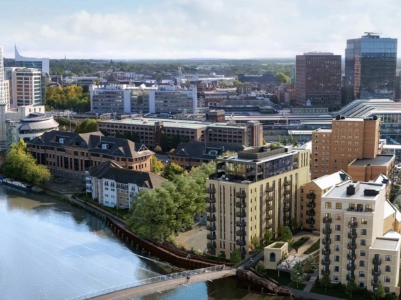 Reading Riverworks Pedestrian Bridge Thames