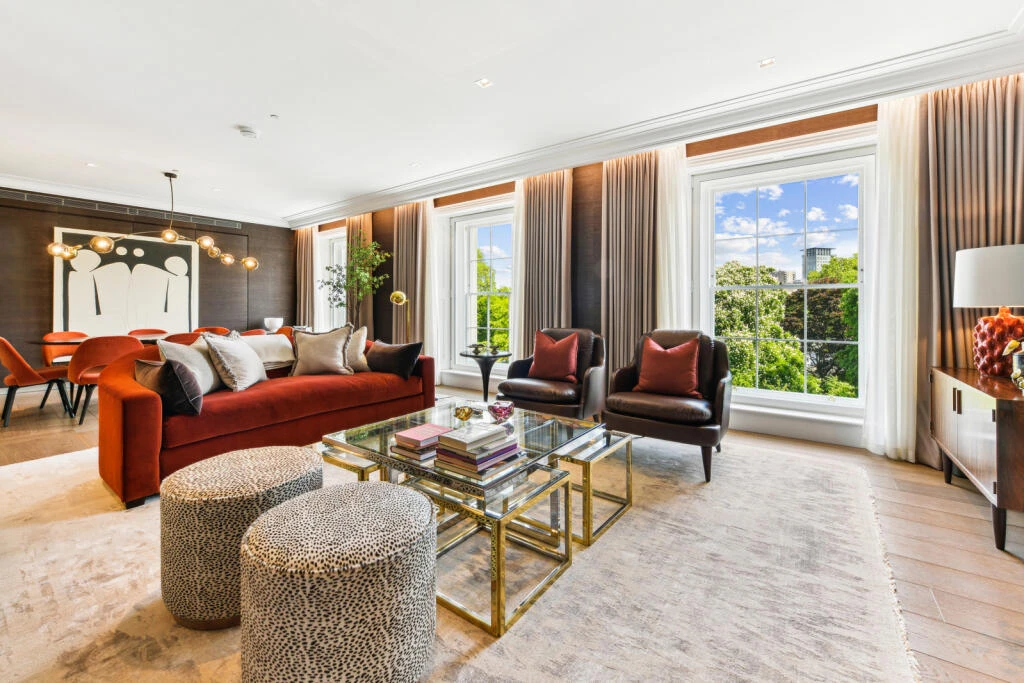 Regents Crescent Park Crescent Reception Room Park Views Floor To Ceiling Windows