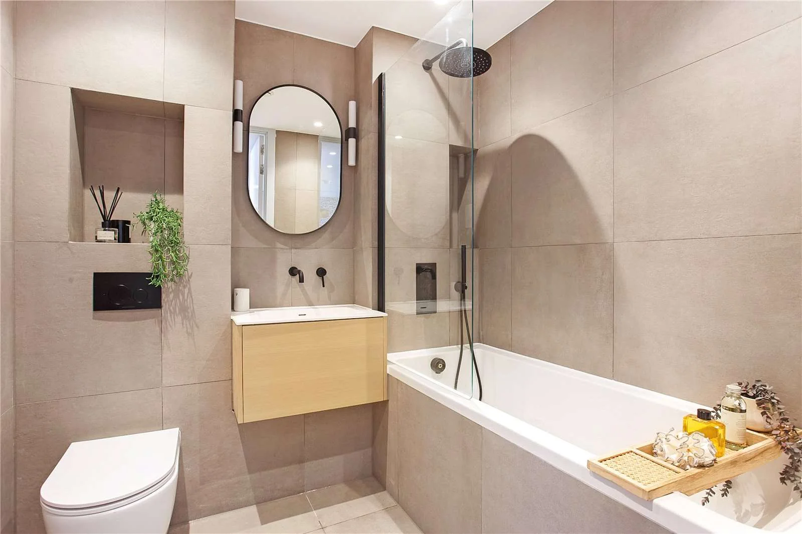 Smokehaus Bayford Street E8 3se Family Bathroom Bath Rain Shower Black Fittings London