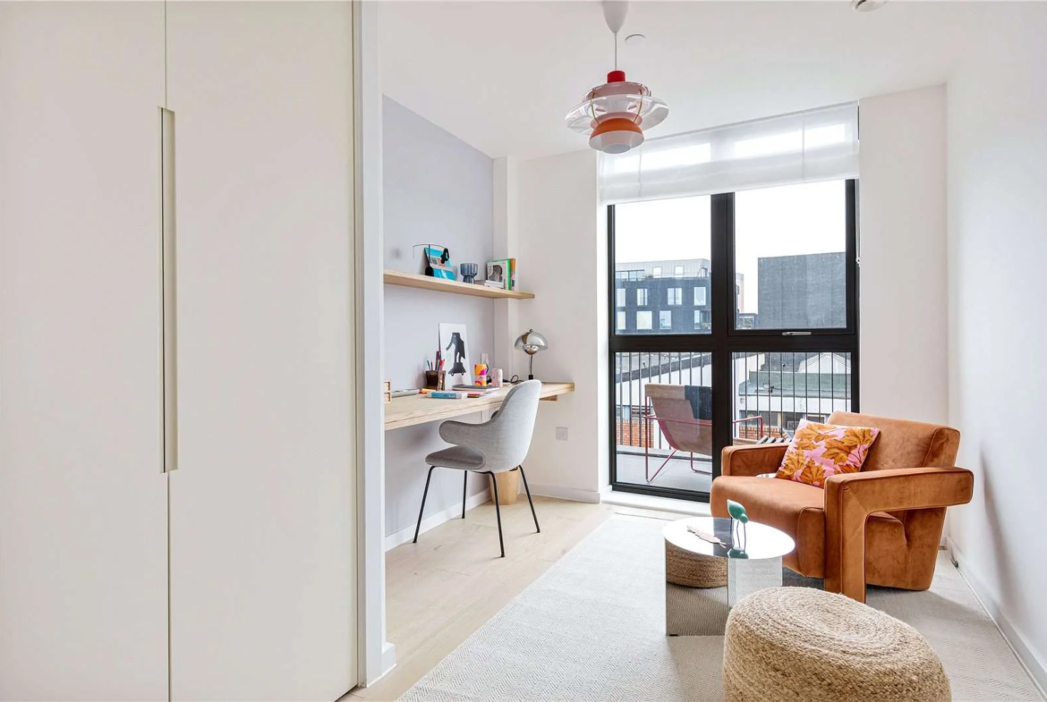 Smokehaus Bayford Street E8 3se Second Bedroom Home Office Balcony London Fields Hackney