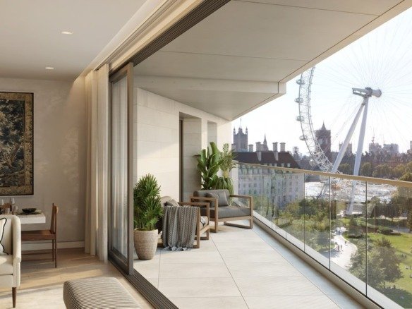 Southbank Place Se1 Balcony London Eye View