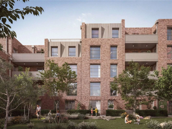 The Langdon Byron Street E14 London Brick Exterior Communal Courtyard Development Poplar