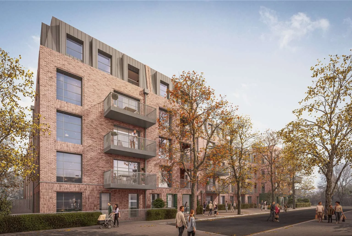 The Langdon Byron Street E14 London Brick Facade Balconies Street View Development Poplar Docklands