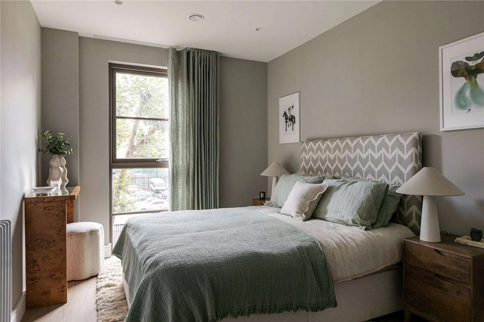 The Langdon Byron Street E14 Master Bedroom Garden View Show Flat