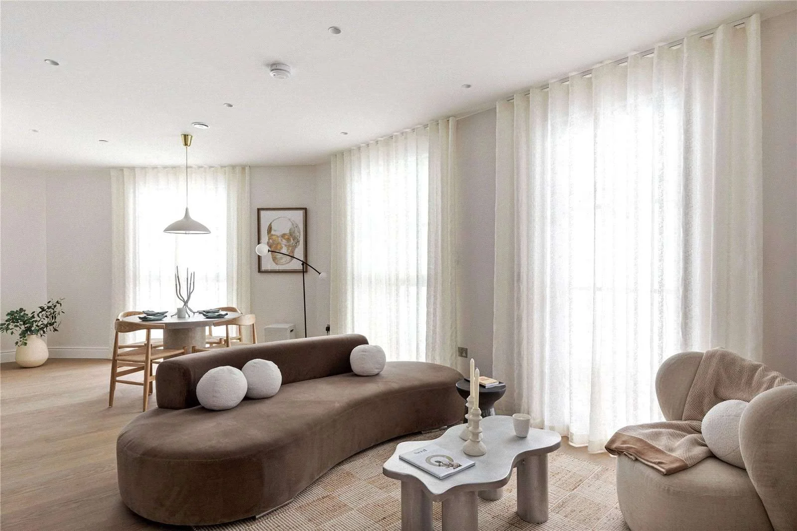 The Langdon Poplar London E14 Bright South Facing Living Room Show Flat