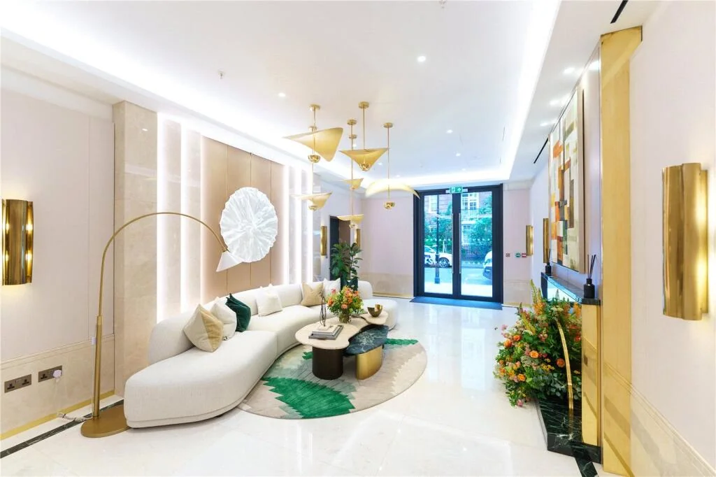 The Lucan 2 Lucan Place Chelsea Lobby Concierge Gold Interiors London