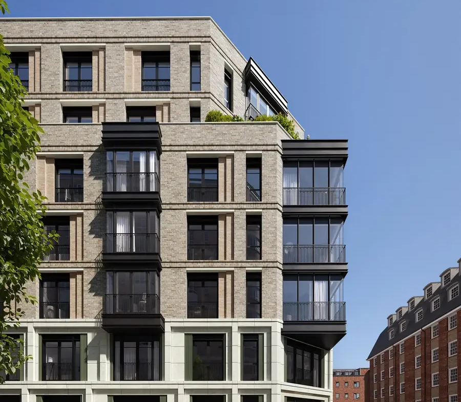 The Lucan Chelsea Development Exterior Corner Balconies Kpf London Sw3