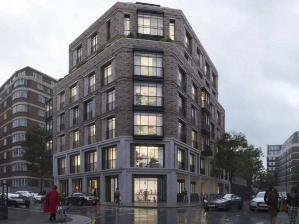 The Lucan Lucan Place Chelsea 3 Bedroom Exterior Dusk Hero Render London Sw3