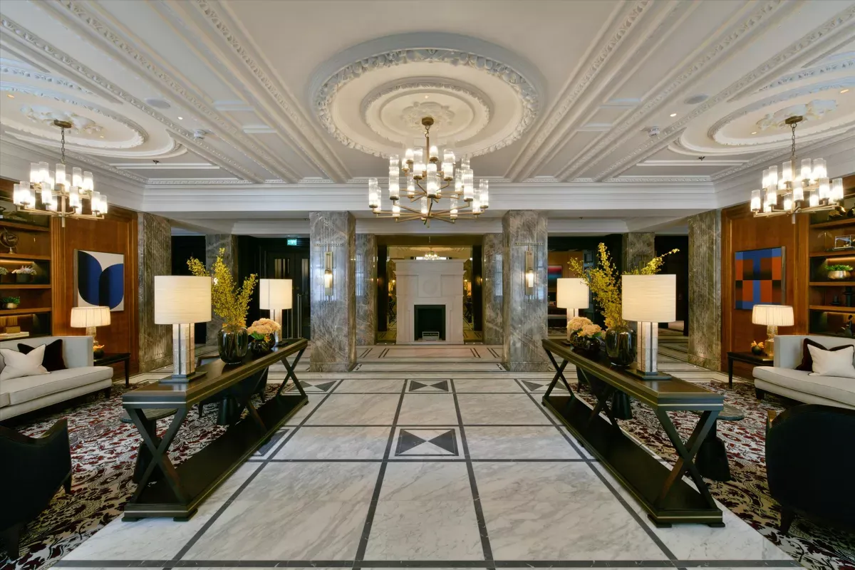 The Owo Whitehall London Luxury Lobby Interior