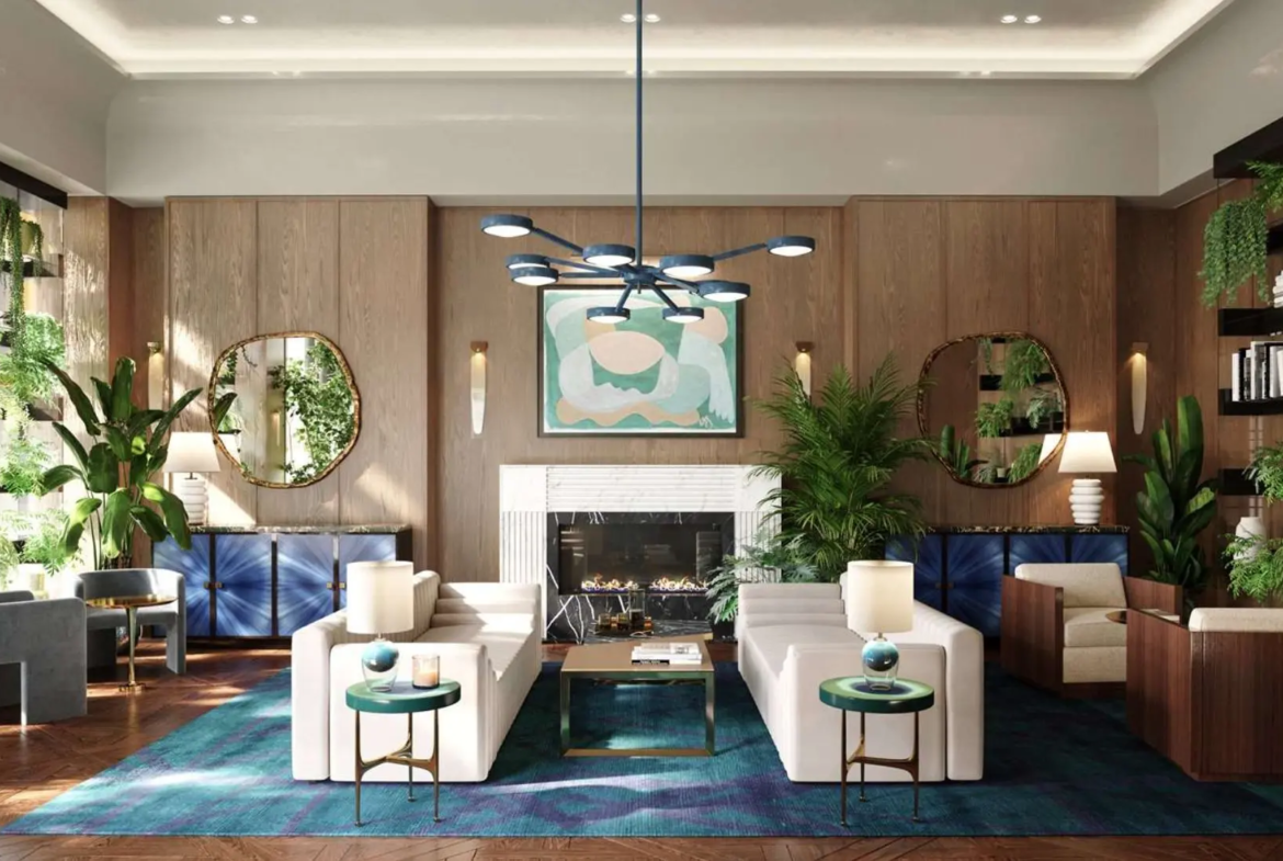 The Whiteley 901 Central Penthouse Private Elevator Lobby Plan