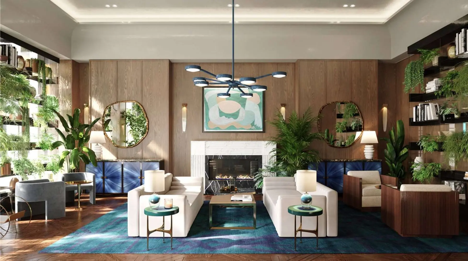 The Whiteley 901 Central Penthouse Private Elevator Lobby Plan