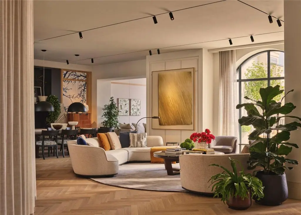 The Whiteley Five Bedroom Apartment Lateral Reception Dining Room