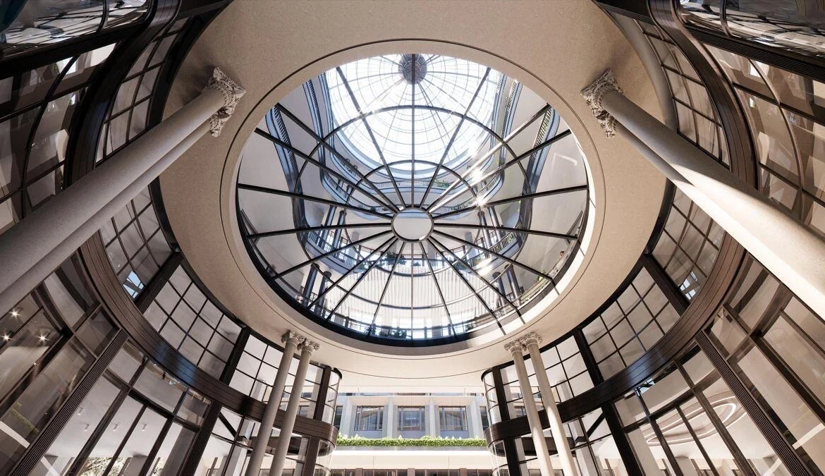 The Whiteley Glass Dome Ceiling Architecture
