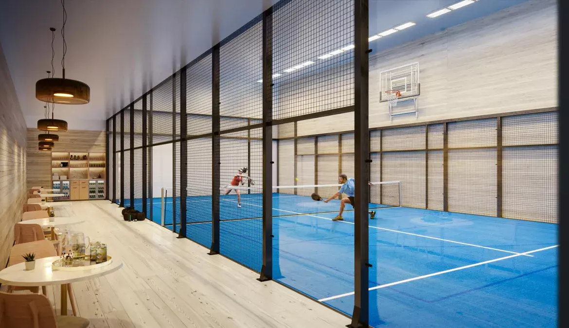The Whiteley Indoor Padel Court Amenities Bayswater London