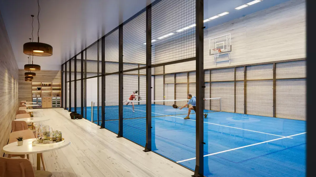 The Whiteley Indoor Padel Court Amenities Bayswater London