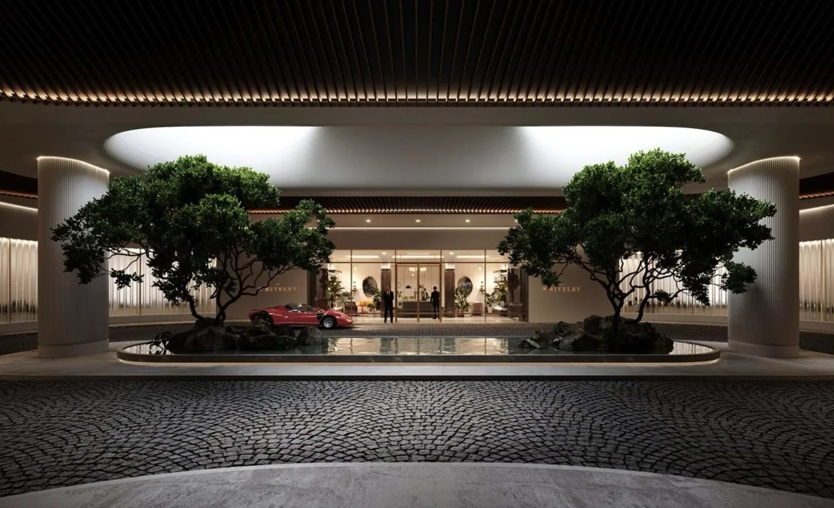 The Whiteley Penthouse Interior Sunset Living Space London