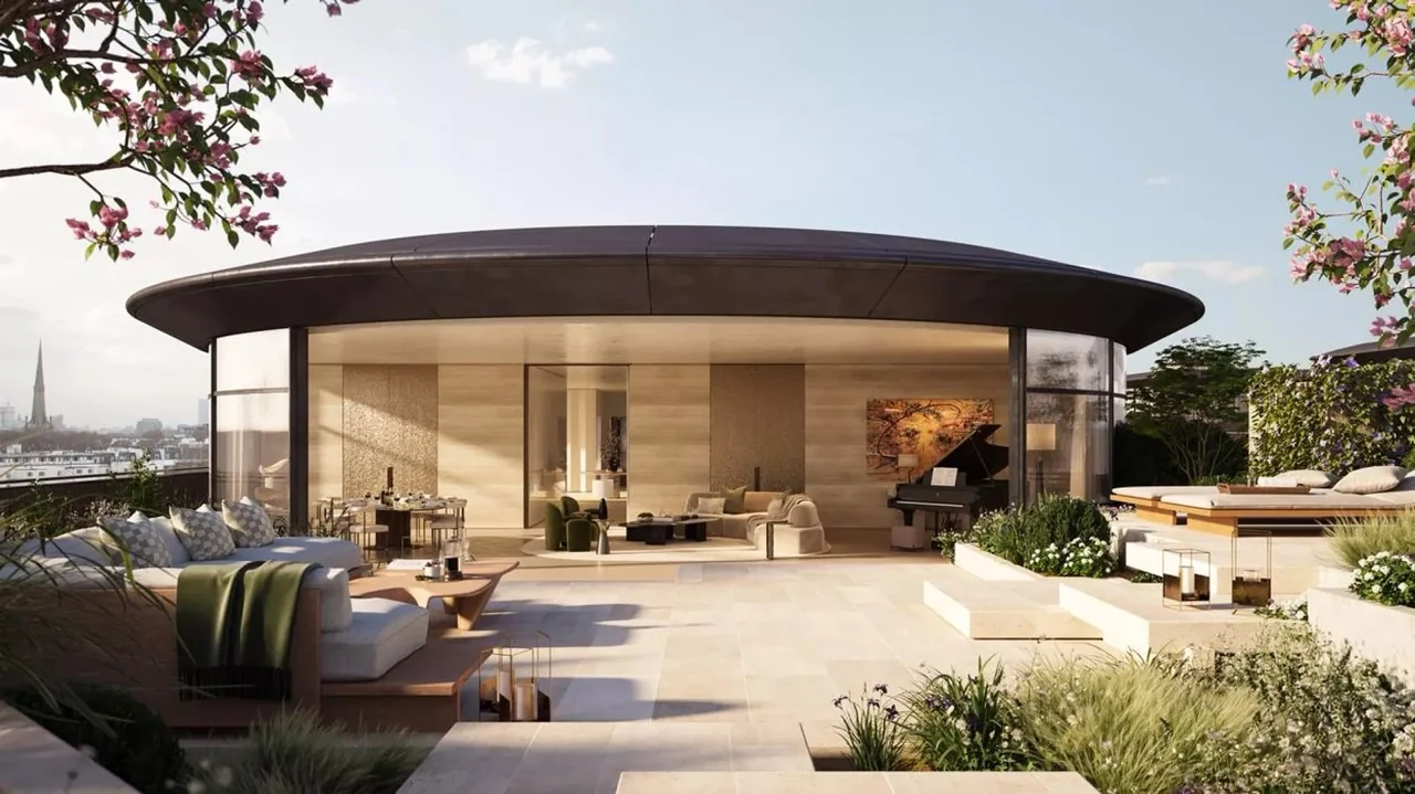 The Whiteley Penthouse Living Room Terrace London W2