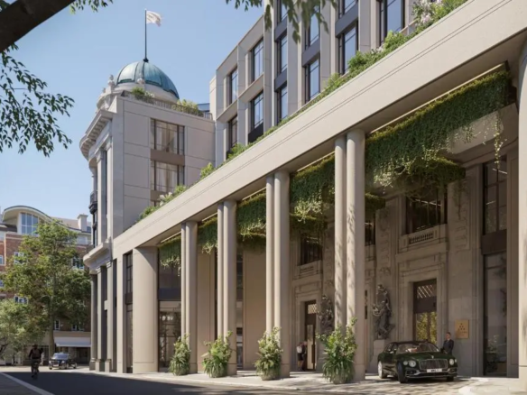 The Whiteley Super Prime Residences Entrance Render Bayswater London