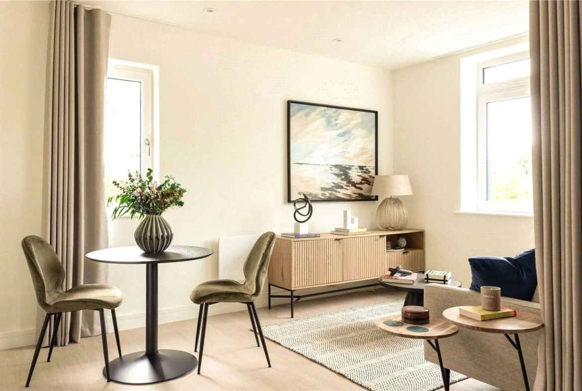 Urban Picturehouse 155 Station Road Sidcup Da15 Dining Living Area Sideboard Studio Apartment Show Home