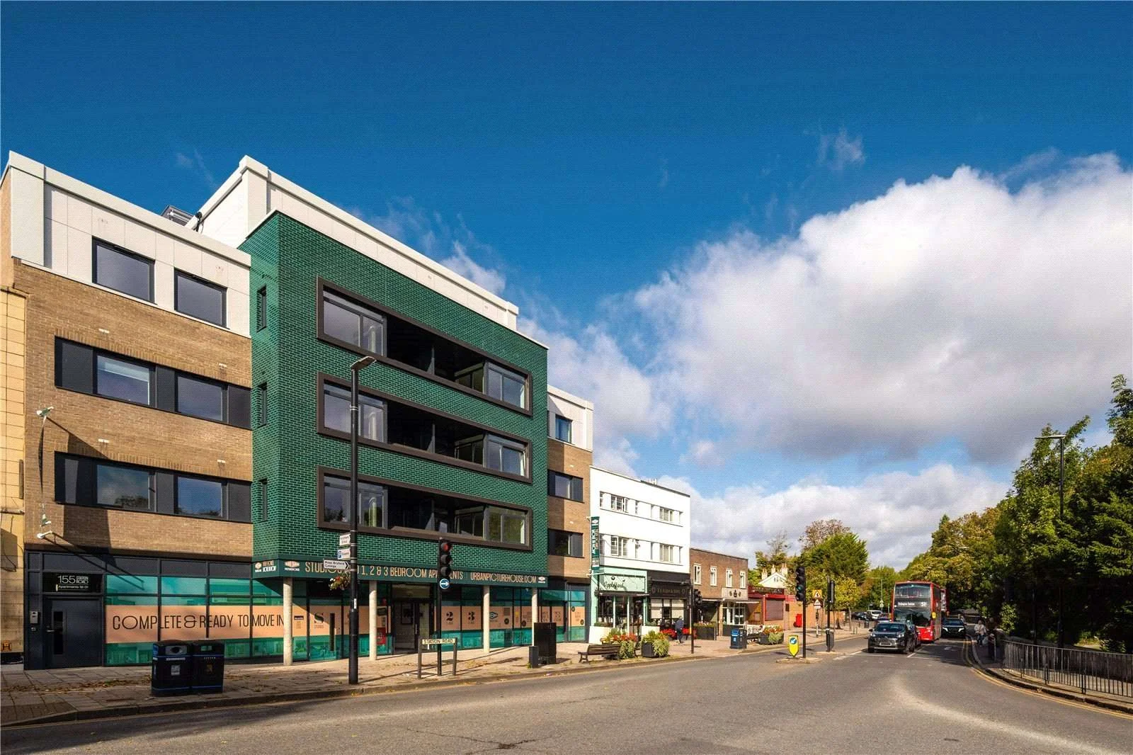 Urban Picturehouse 155 Station Road Sidcup Da15 Green Brick Exterior Street View Development South East London