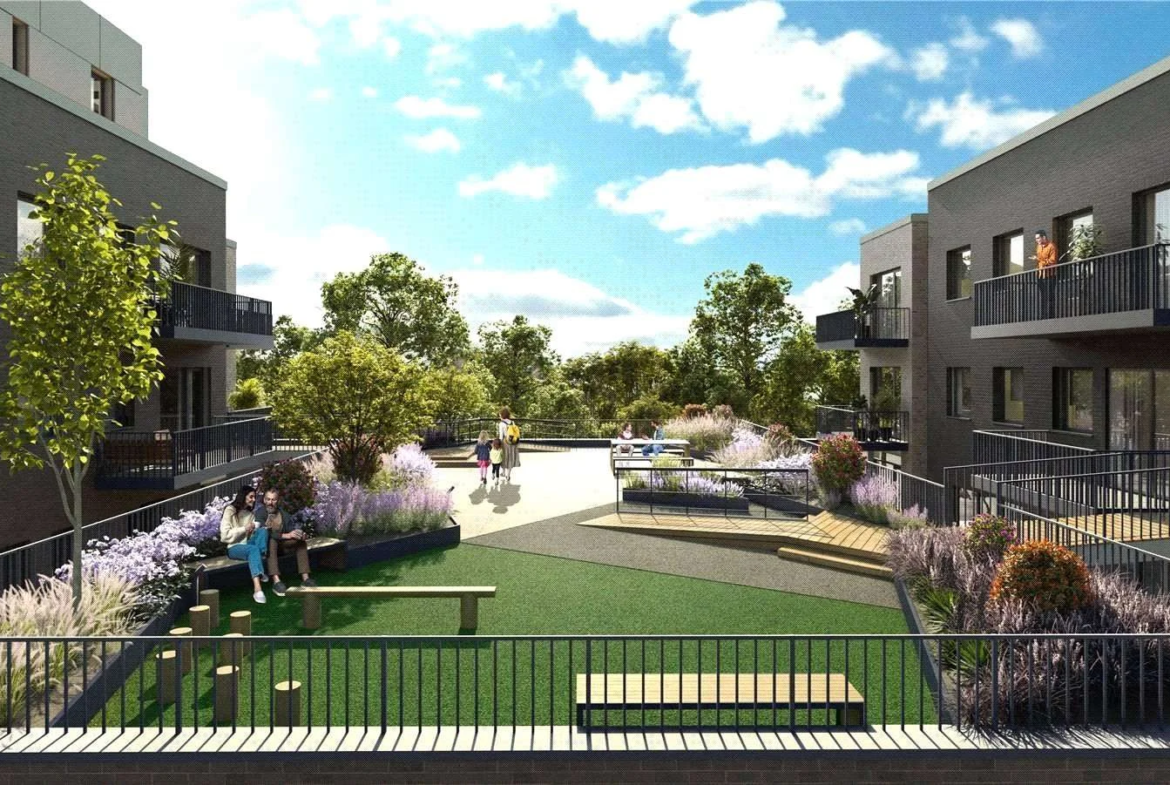 Urban Picturehouse 155 Station Road Sidcup Da15 Landscaped Communal Garden Courtyard Cgi Residents Build
