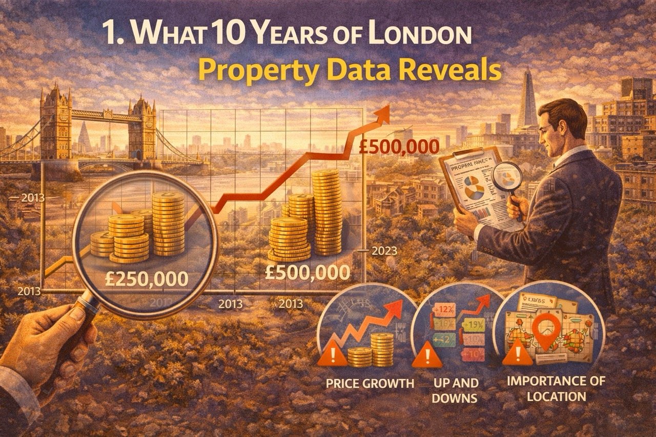 what 10 years of London property data reveals showing price growth trends and market analysis illustration