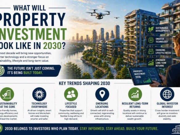 What will property investment look like in 2030 showing future real estate trends, smart cities, sustainability and technology