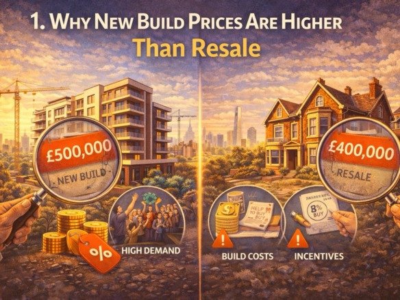 why new build prices are higher than resale comparing new build apartments and older homes with price differences