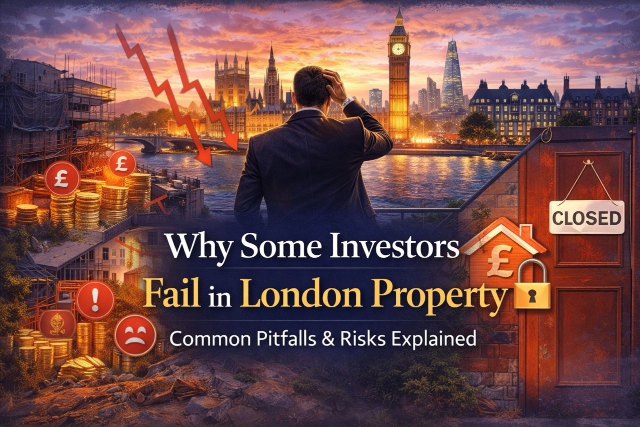 Why some investors fail in London property showing financial losses, market risks, and investment challenges