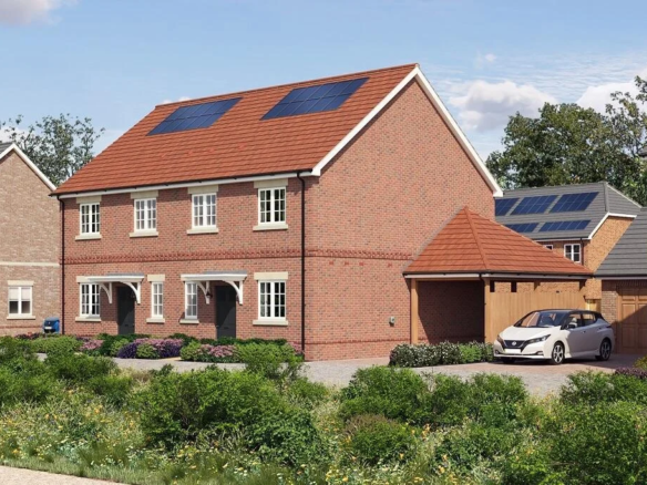 Winterbrook Meadows House Exterior Solar Panels