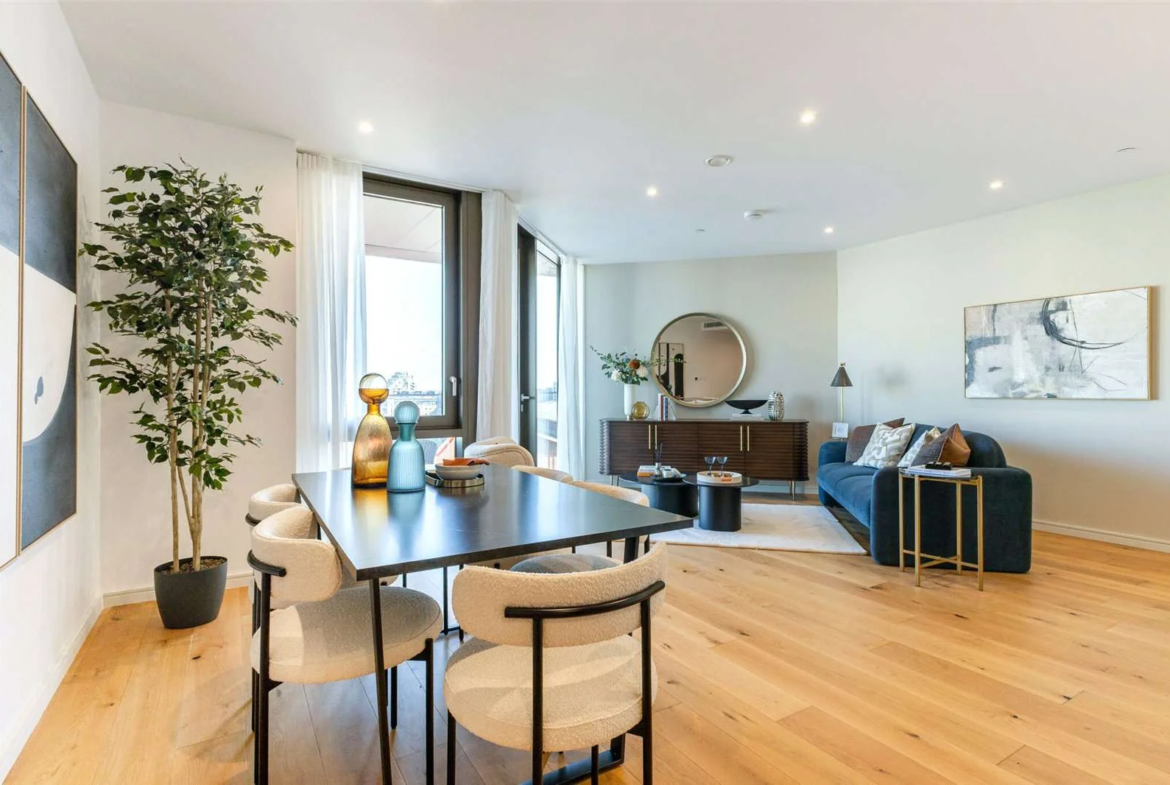 9 Eastfields Riverside Quarter Wandsworth Sw18 Open Plan Living Dining Room River Views London