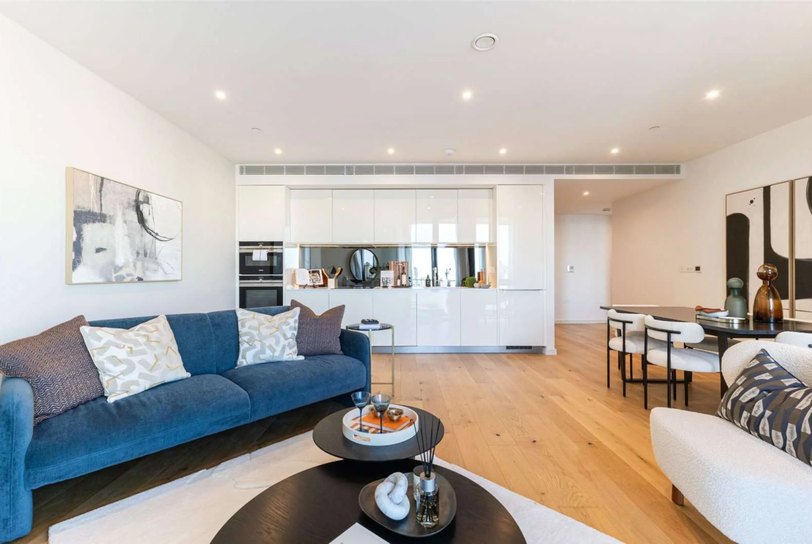 9 Eastfields Riverside Quarter Wandsworth Sw18 Open Plan Living Kitchen Dining Room Overview London