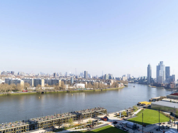 Ambrose House Battersea Power Station Sw11 River Thames London Skyline View