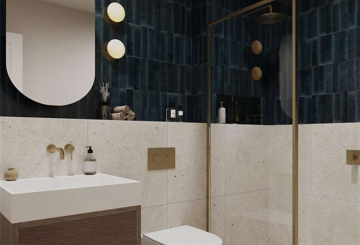 Angel Village 320 City Road London Ec1v En Suite Shower Room Gold Fixtures