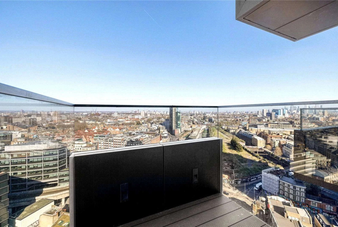 Balcony East London Skyline The Stage Shoreditch Ec2a
