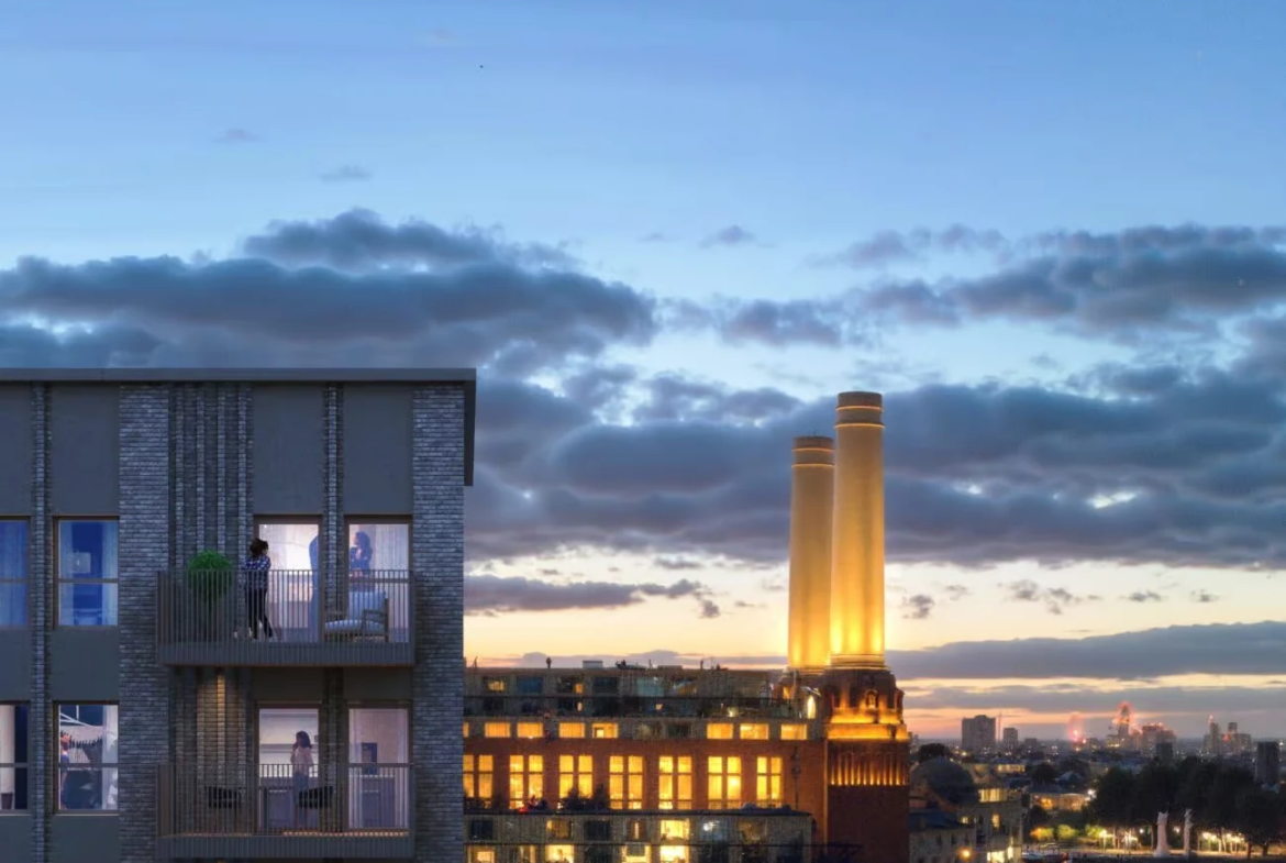 Battersea Power Station Phase 5 Sw11 Aerial View Development River Thames