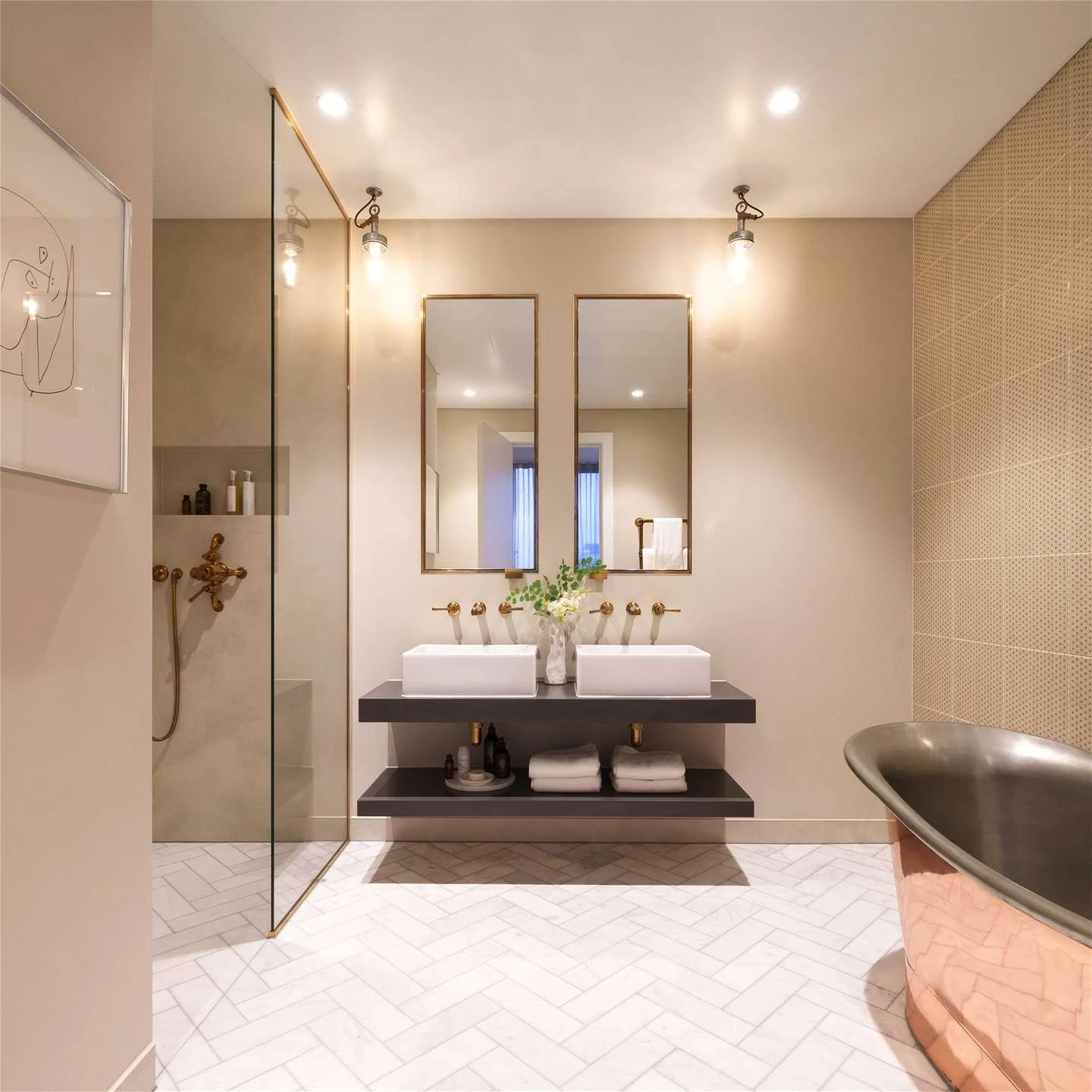Boiler House Battersea Power Station Sw8 5bn London Sky Villa Open Plan Living Area Floor To Ceiling Windows