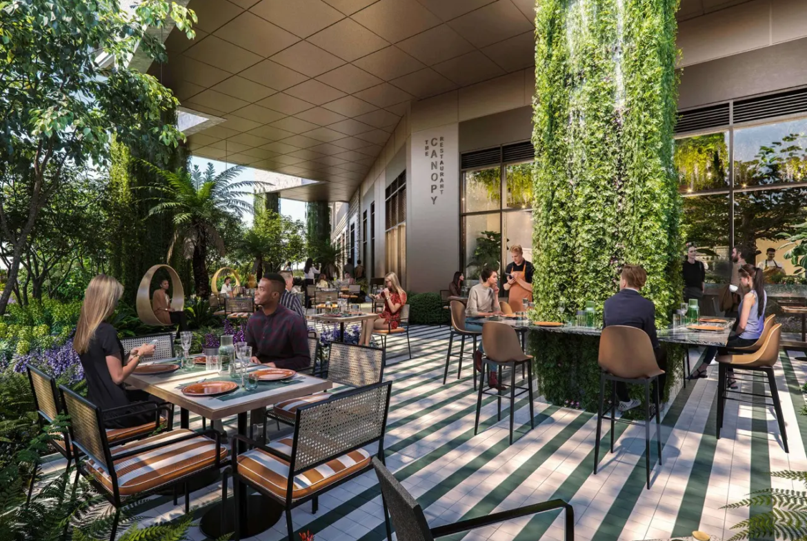 Bow Green London E3 Canopy Restaurant Outdoor Dining Terrace