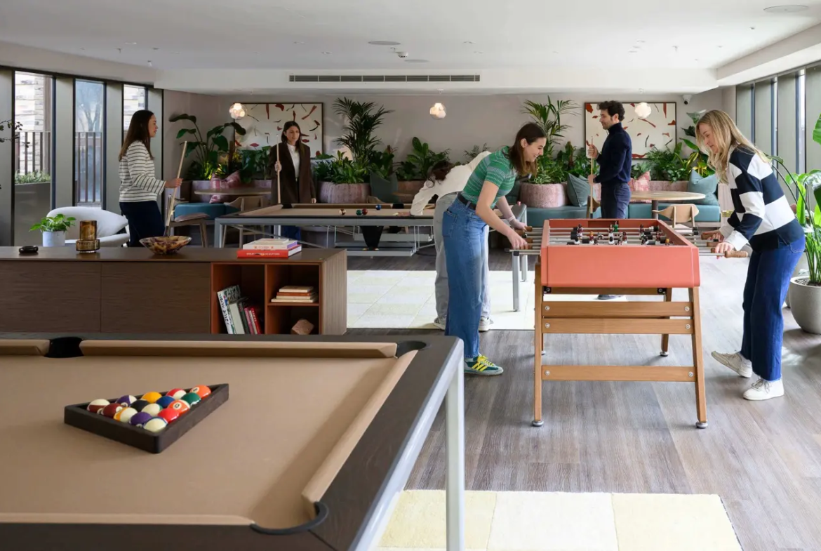Bow Green London E3 Residents Games Room Pool Table Foosball