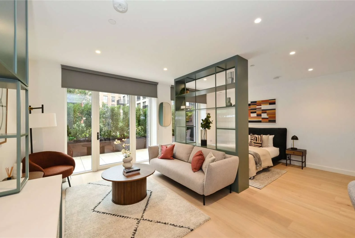 Brent Cross Town Nw2 8ag Modern Studio Apartment Living Space
