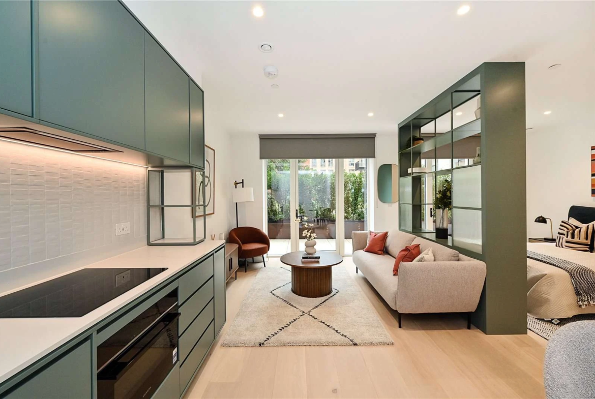 Brent Cross Town Nw2 8ag Open Plan Studio Kitchen Living Area