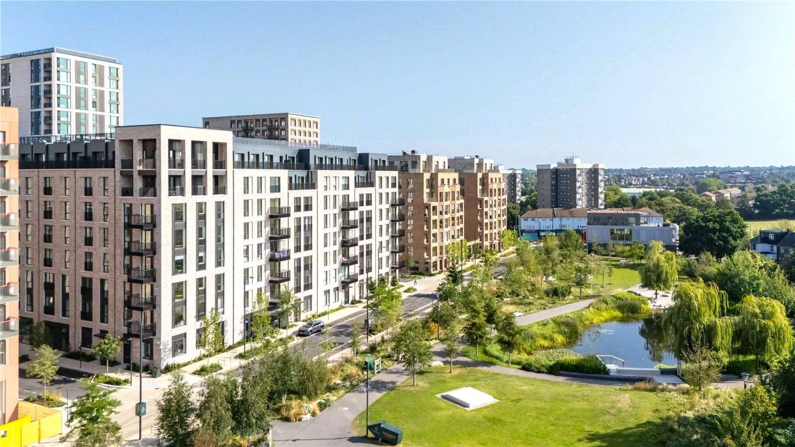 Brent Cross Town Nw2 Aerial View Green Park Development