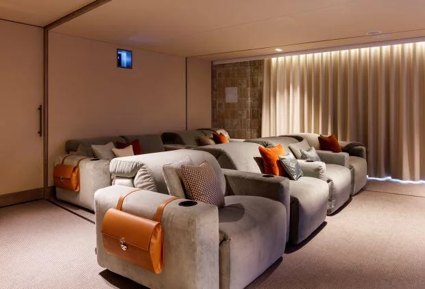 Circus West Village Battersea Power Station Sw11 London Residents Private Cinema Screening Room Velvet Recliner Seats Amenity